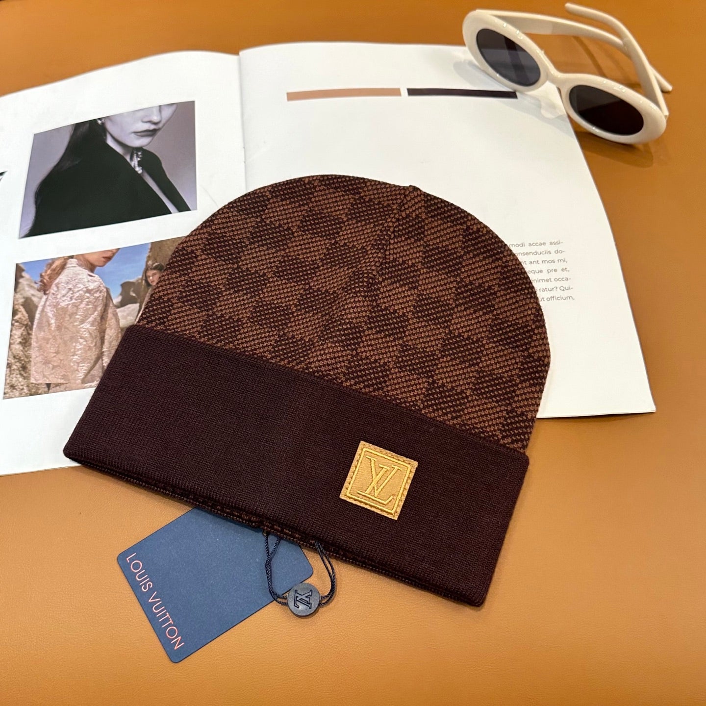 251028 New daily wear matching warm knitted hat