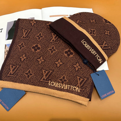 251028 New daily wear matching warm knitted hat