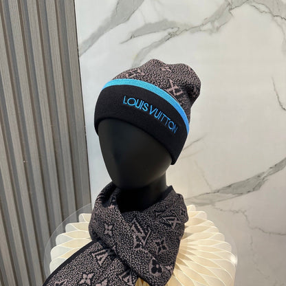 251028 New daily wear matching warm knitted hat