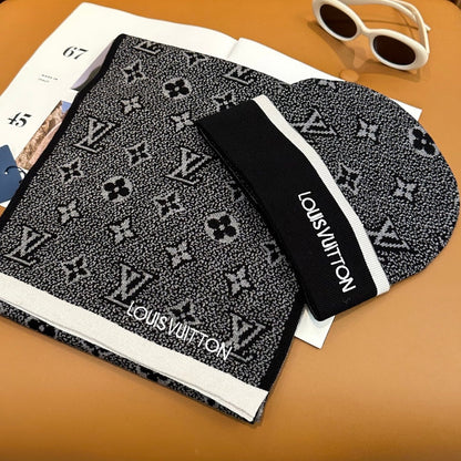251028 New daily wear matching warm knitted hat