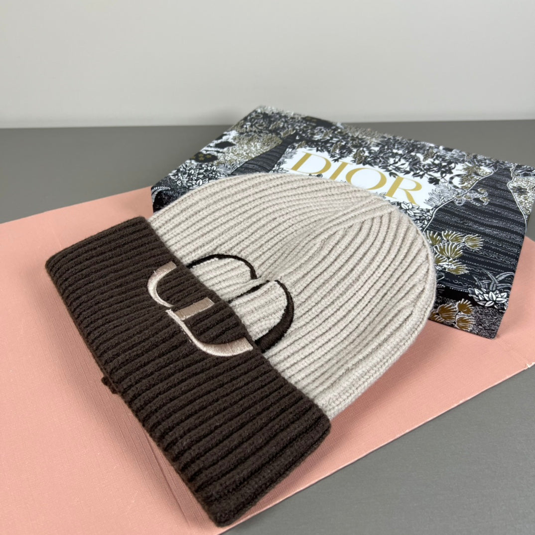 251028 New daily wear matching warm knitted hat