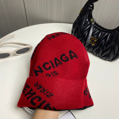 251028 New daily wear matching warm knitted hat