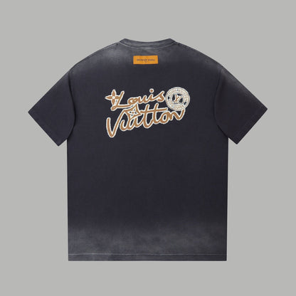 251230 New high-quality washed process rhinestone T-shirt