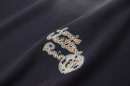 251230 New high-quality washed process rhinestone T-shirt
