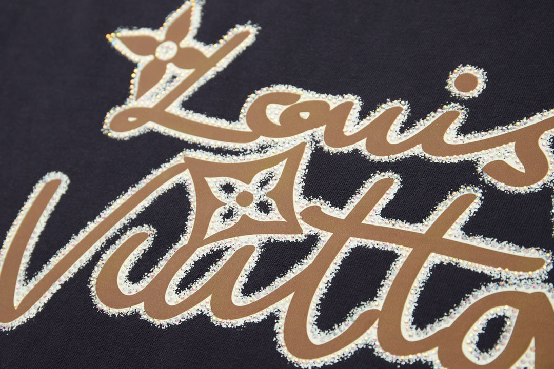 251230 New high-quality washed process rhinestone T-shirt