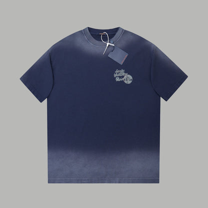 251230 New high-quality washed process rhinestone T-shirt