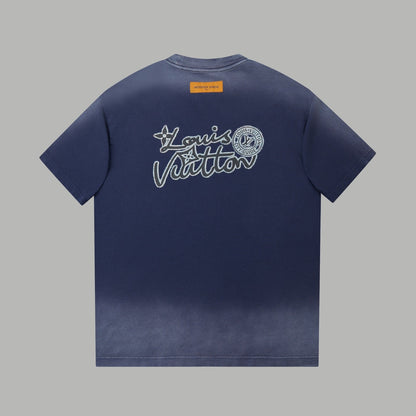 251230 New high-quality washed process rhinestone T-shirt