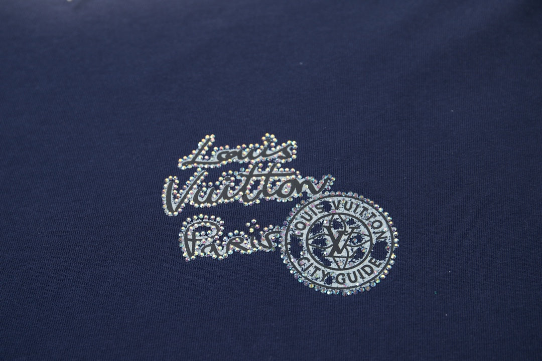 251230 New high-quality washed process rhinestone T-shirt