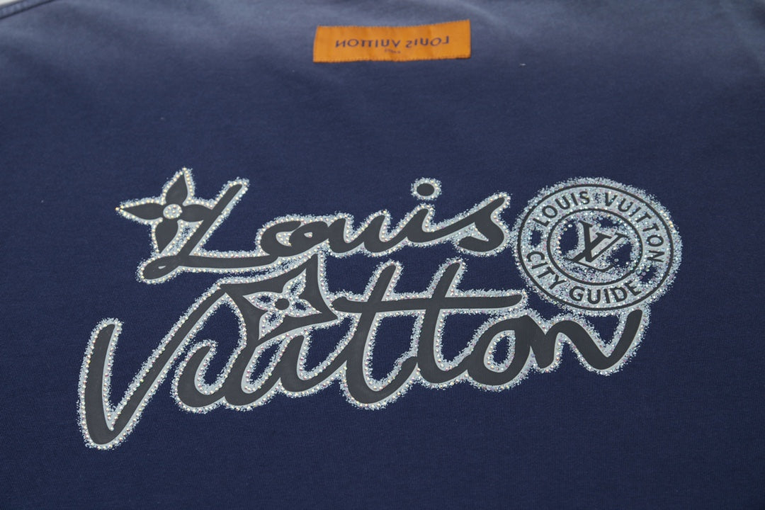 251230 New high-quality washed process rhinestone T-shirt
