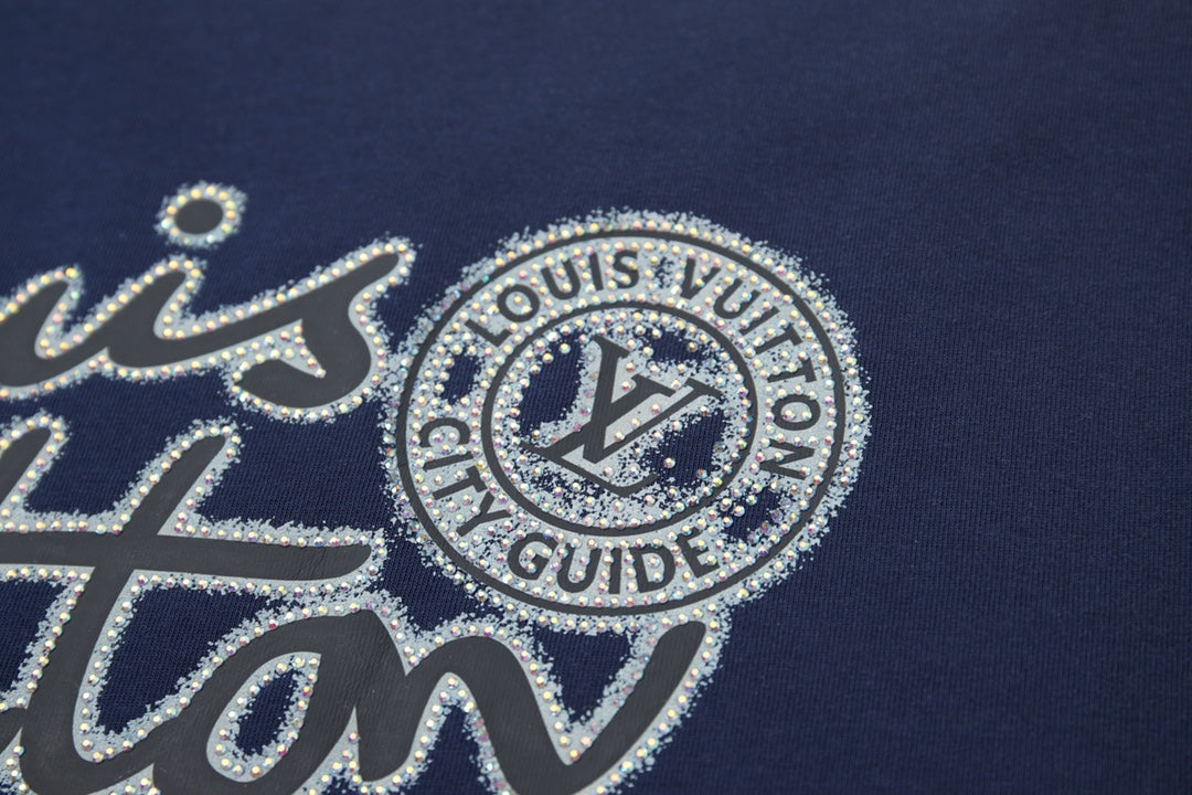 251230 New high-quality washed process rhinestone T-shirt