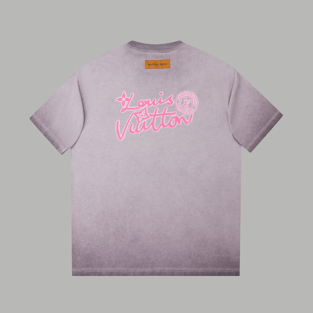 251230 New high-quality washed process rhinestone T-shirt