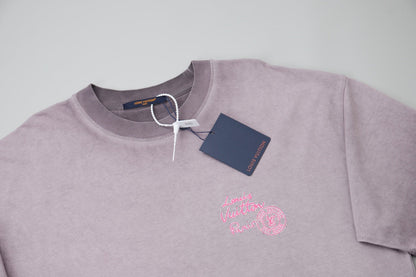 251230 New high-quality washed process rhinestone T-shirt
