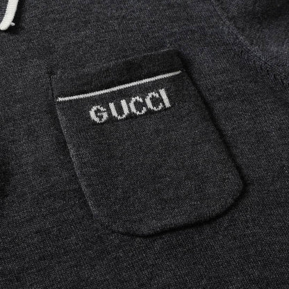 251230 New high-quality letter pocket lapel sweater