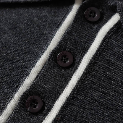 251230 New high-quality letter pocket lapel sweater