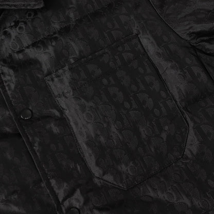 251230 New high-quality dark-patterned jacquard lapel and snap down jacket