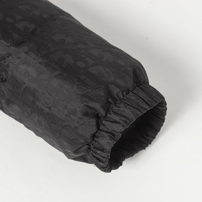 251230 New high-quality dark-patterned jacquard lapel and snap down jacket