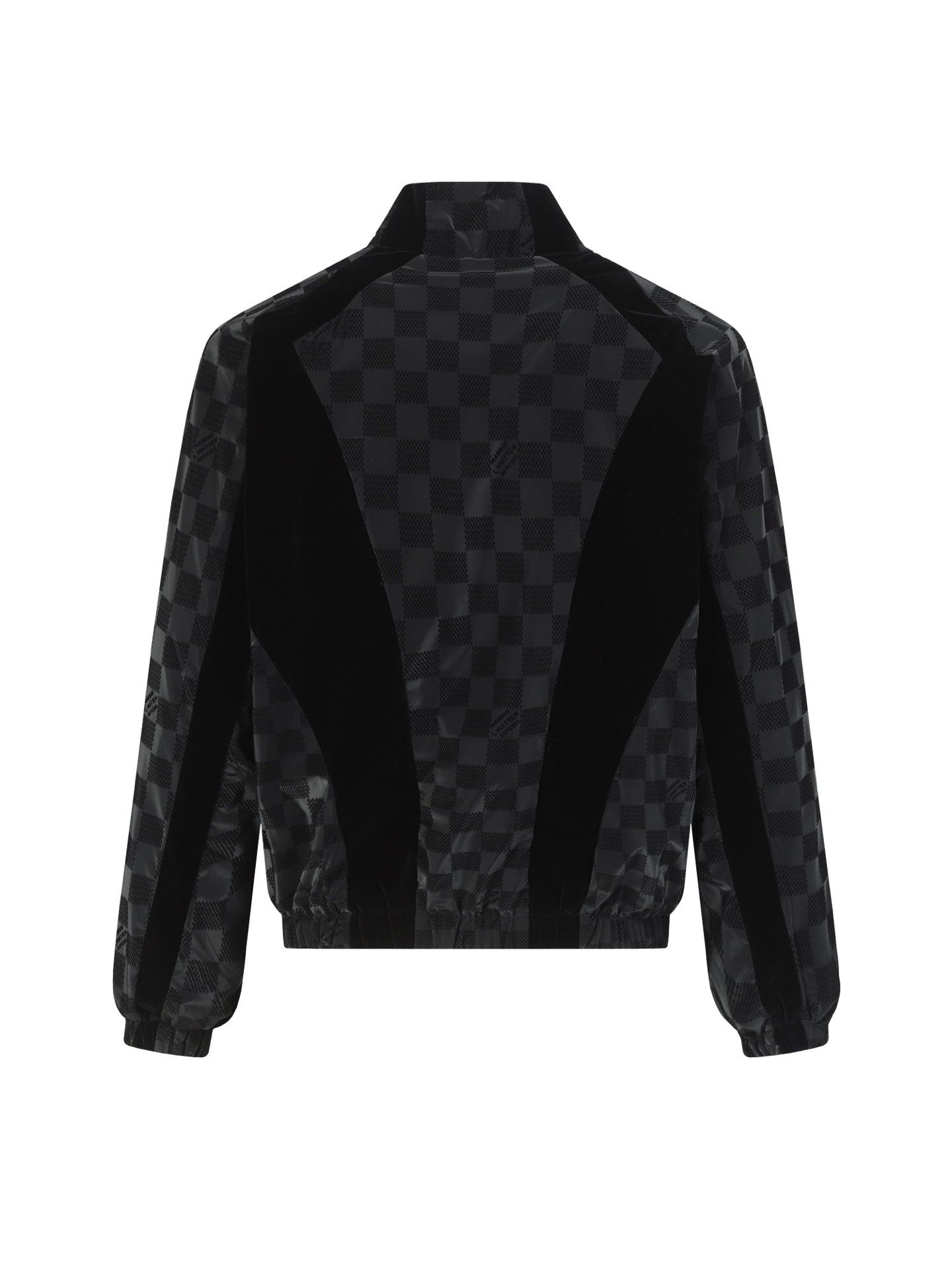 251230 New high-quality checkerboard letter velvet jacquard jacket