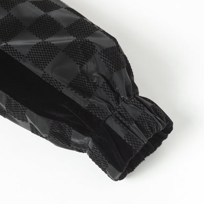 251230 New high-quality checkerboard letter velvet jacquard jacket