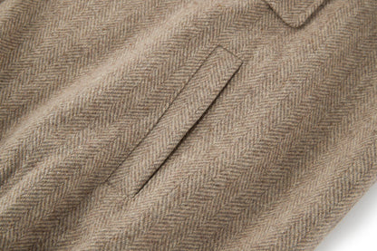 251230 new high-quality woolen herringbone pattern jacket