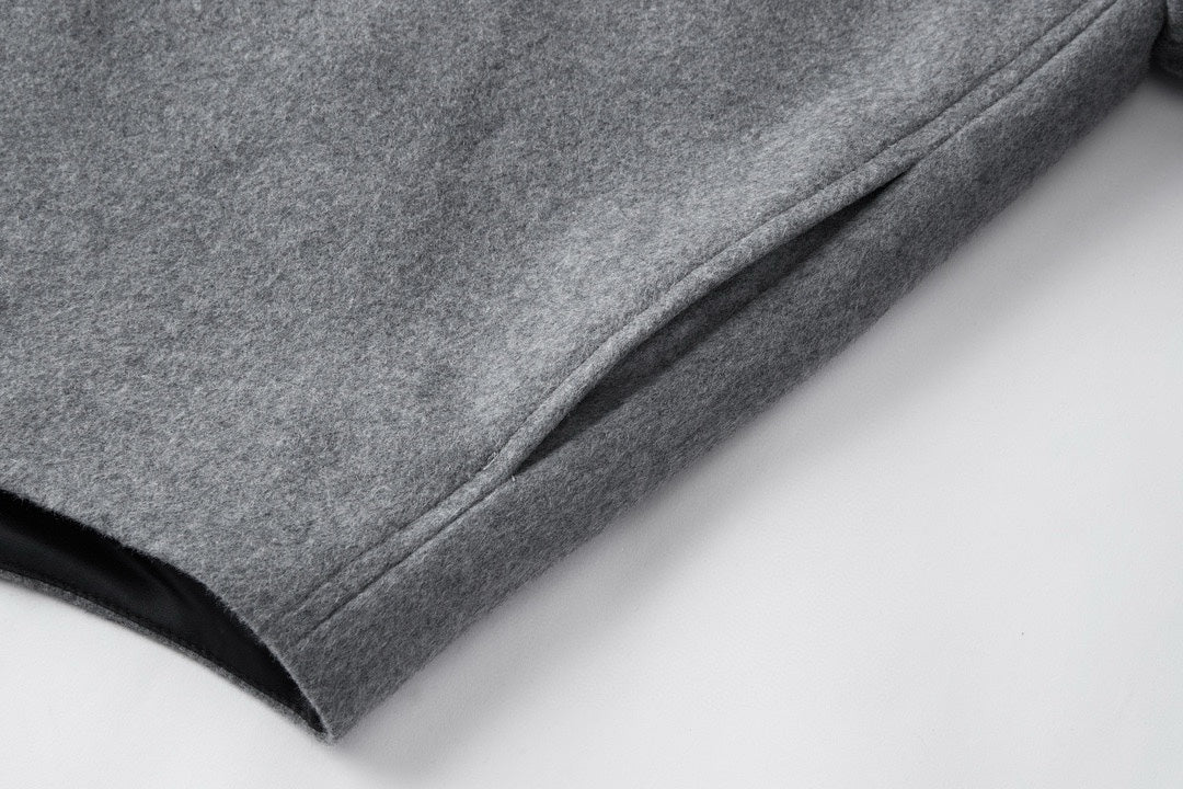 251230 New high-quality solid-color cashmere shirt jacket