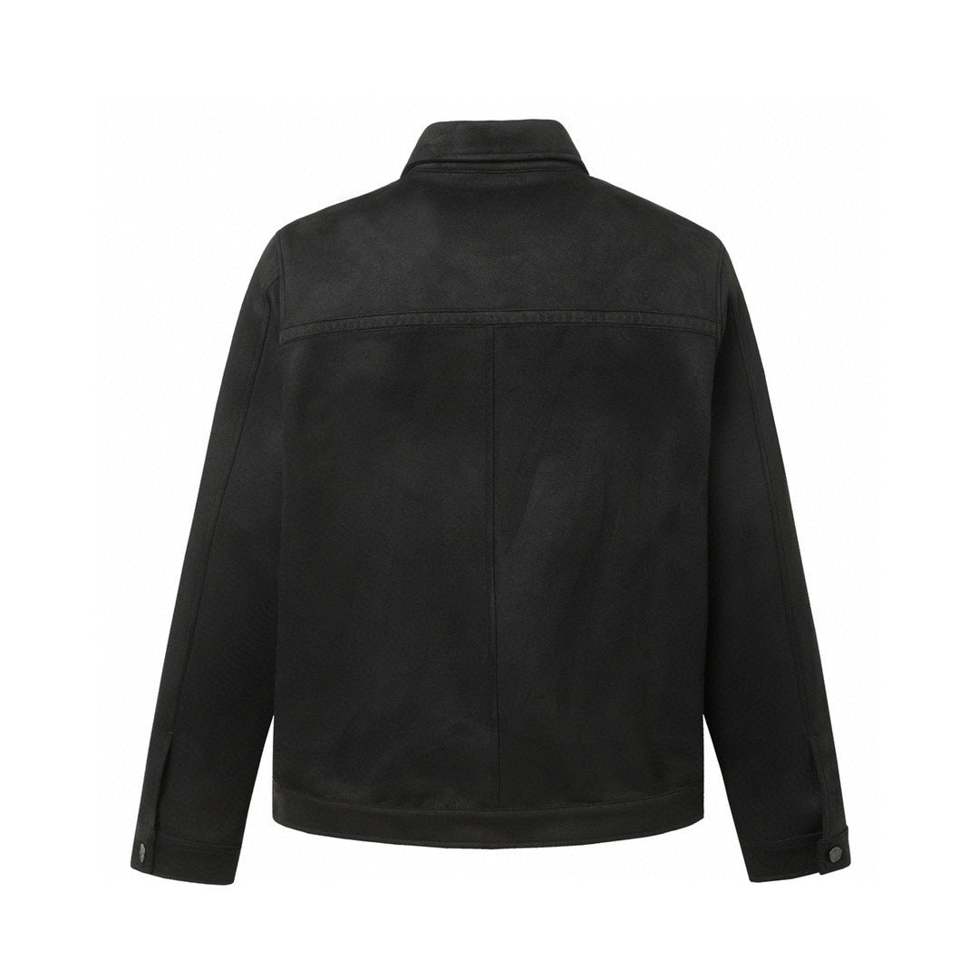 251230 new high-quality suede velvet dark-patterned fashionable lapel jacket