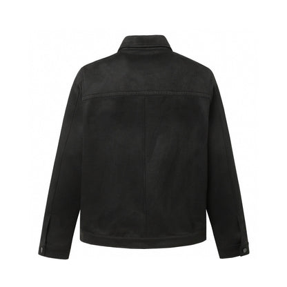 251230 new high-quality suede velvet dark-patterned fashionable lapel jacket