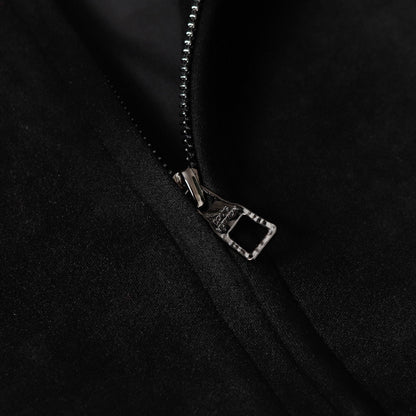 251230 new high-quality suede velvet dark-patterned fashionable lapel jacket