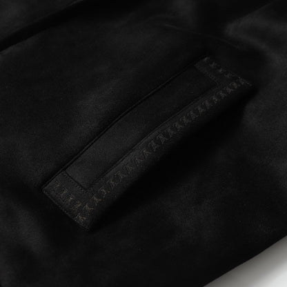 251230 new high-quality suede velvet dark-patterned fashionable lapel jacket