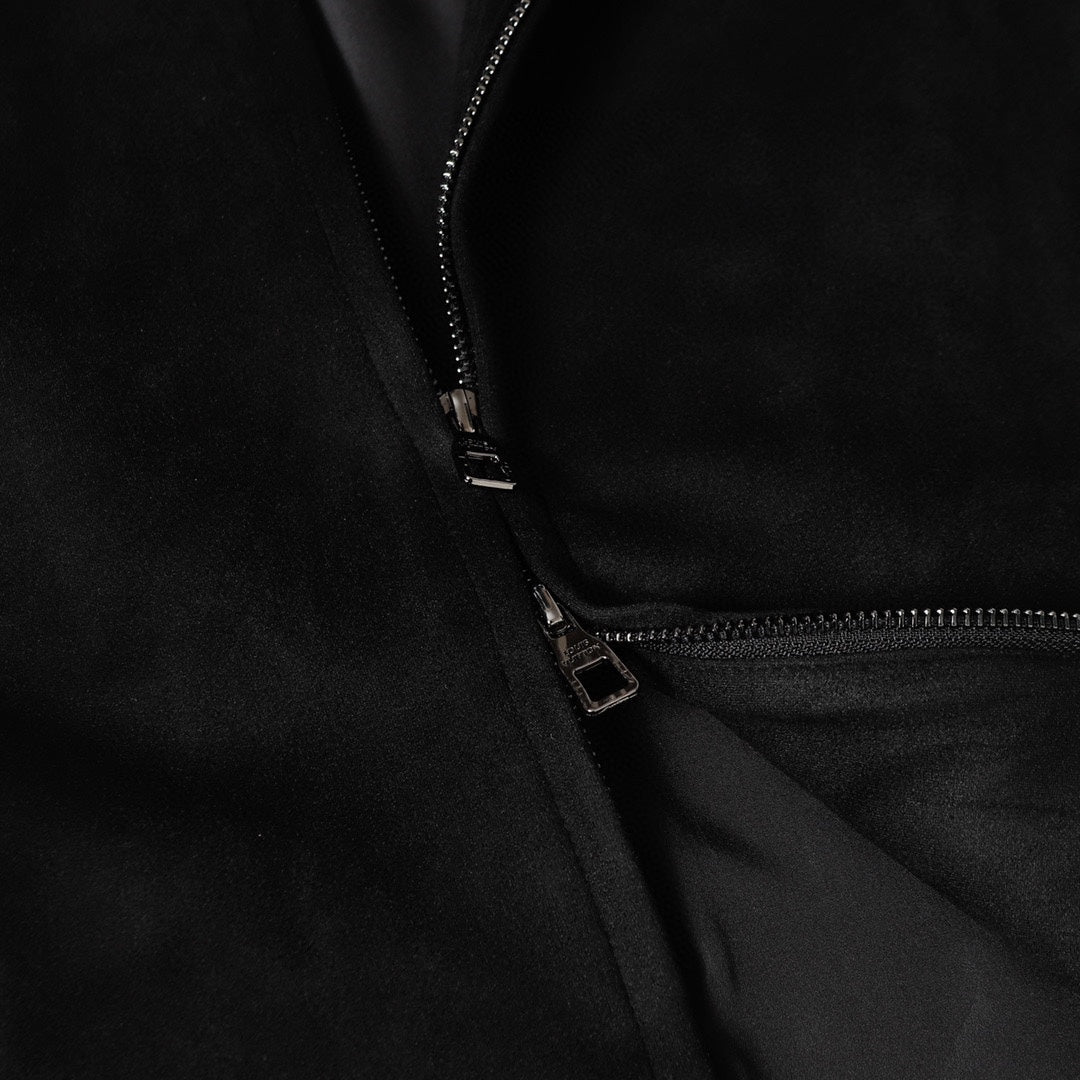 251230 new high-quality suede velvet dark-patterned fashionable lapel jacket