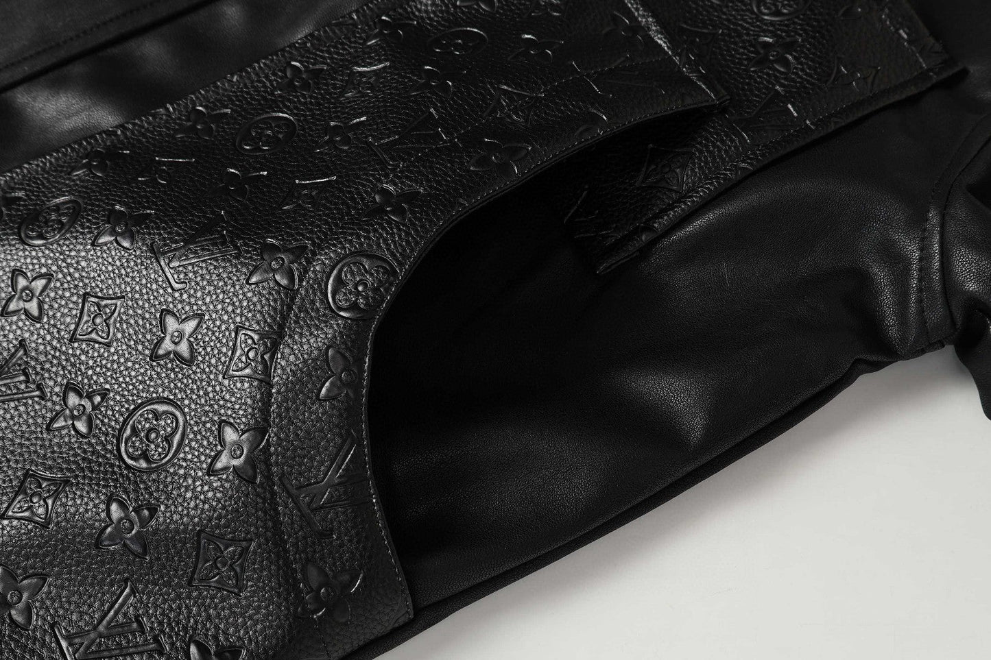 251230 New high-quality dark-patterned all-leather baseball jacket