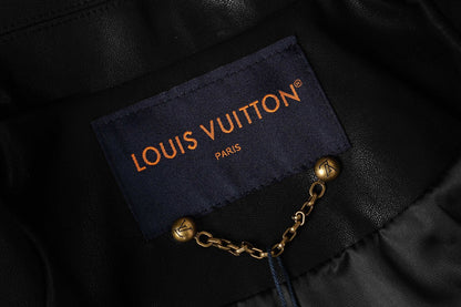 251230 New high-quality dark-patterned all-leather baseball jacket