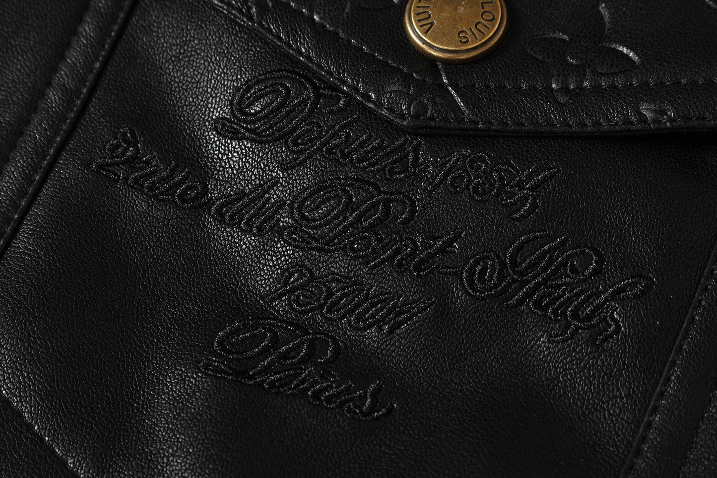 251230 New high-quality dark-patterned all-leather baseball jacket