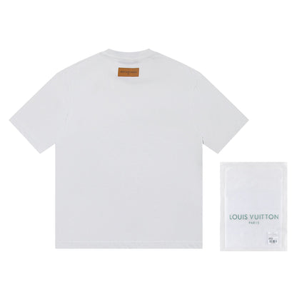 251230 New high-quality beaded embroidery multi-layer design T-shirt