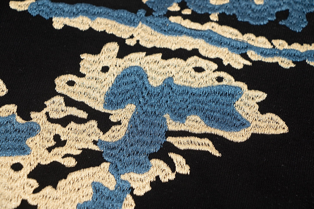 251230 New high-quality, simple and patchwork printed T-shirt