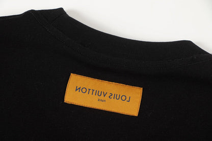 251230 New high-quality, simple and patchwork printed T-shirt