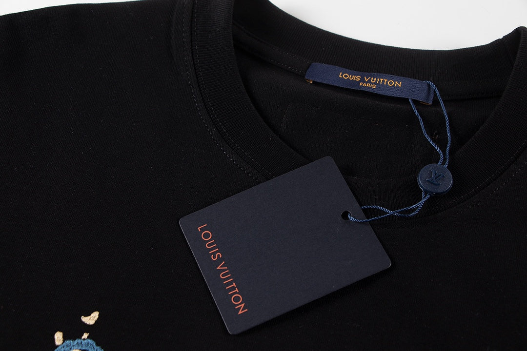 251230 New high-quality, simple and patchwork printed T-shirt