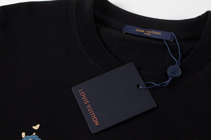 251230 New high-quality, simple and patchwork printed T-shirt