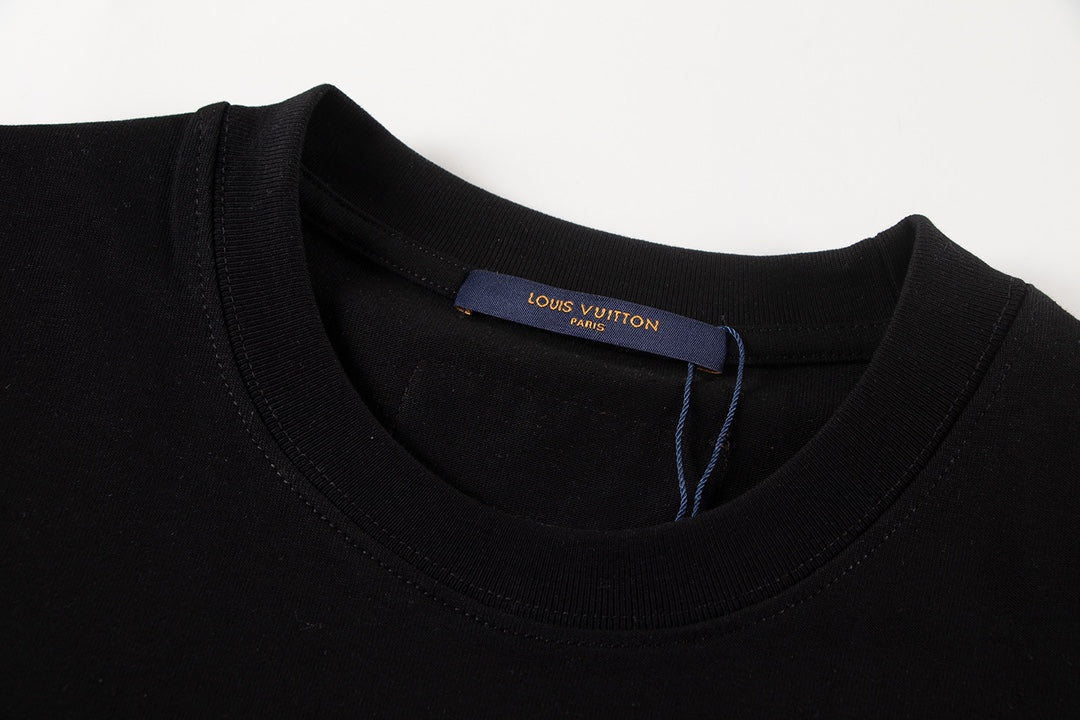 251230 New high-quality, simple and patchwork printed T-shirt