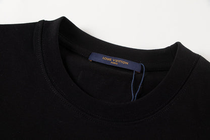 251230 New high-quality, simple and patchwork printed T-shirt