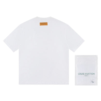 251230 New high-quality, simple and patchwork printed T-shirt