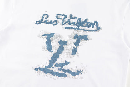 251230 New high-quality, simple and patchwork printed T-shirt