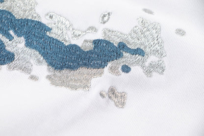 251230 New high-quality, simple and patchwork printed T-shirt