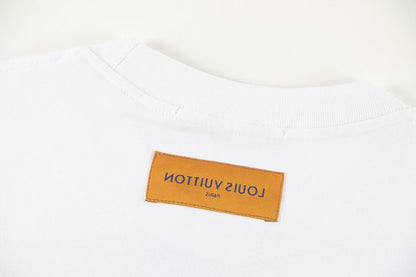 251230 New high-quality, simple and patchwork printed T-shirt