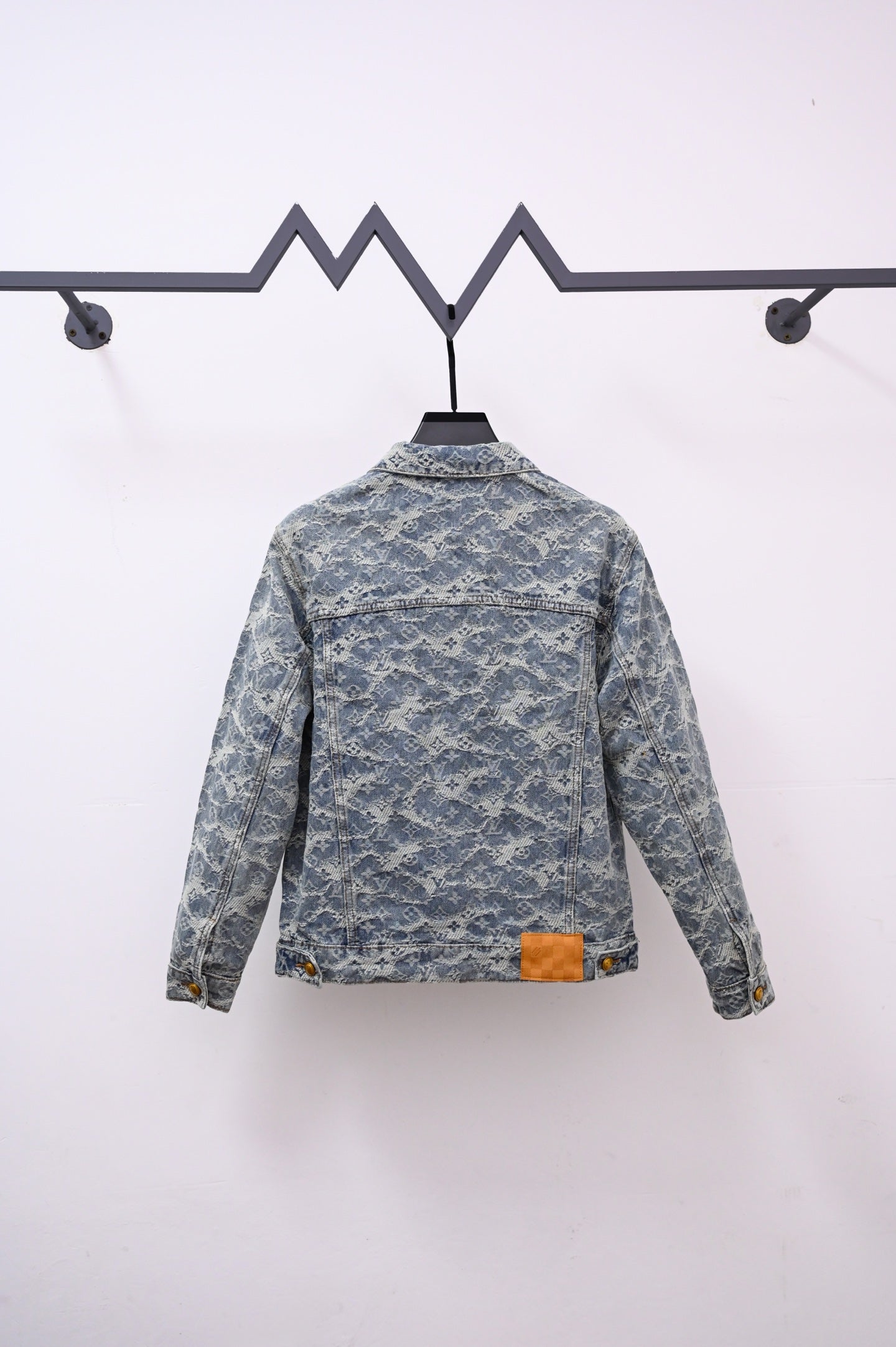251230 New high-quality heavy-duty jacquard truck denim jacket