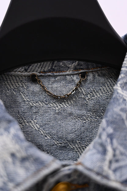 251230 New high-quality heavy-duty jacquard truck denim jacket