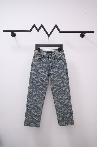 251230 New high-quality heavy-duty jacquard truck jeans