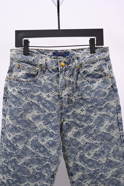 251230 New high-quality heavy-duty jacquard truck jeans