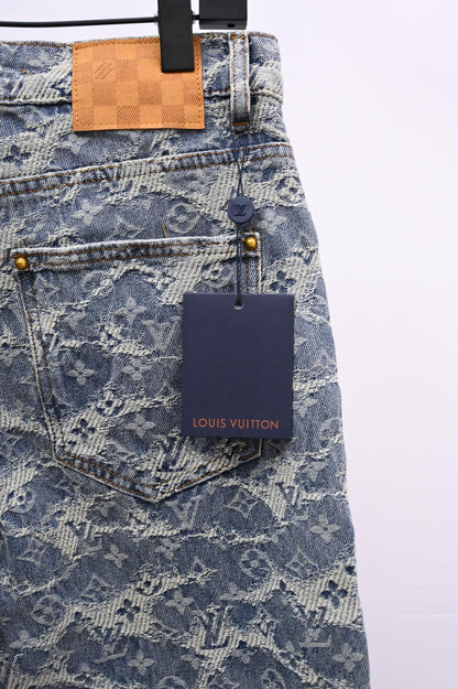 251230 New high-quality heavy-duty jacquard truck jeans