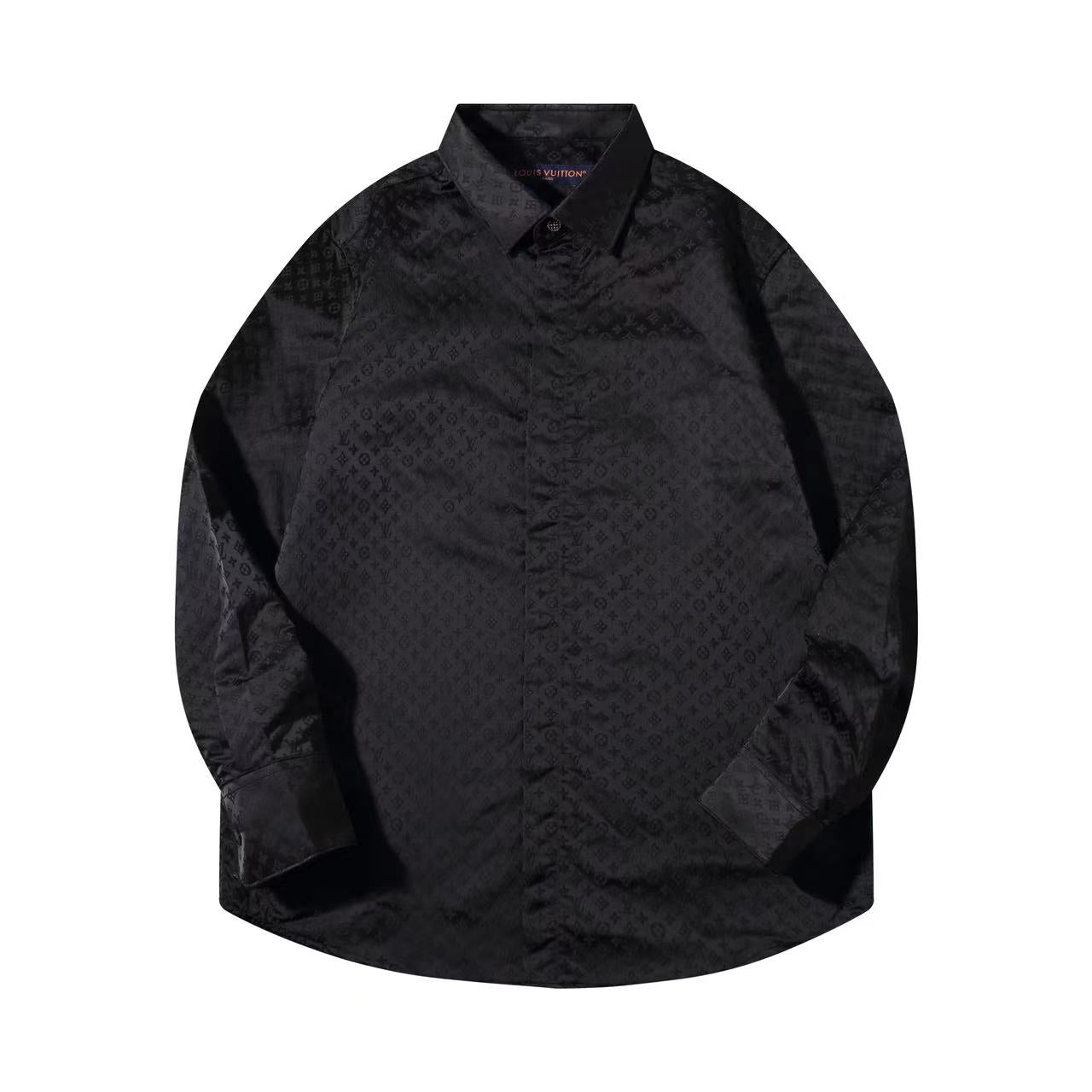 251230 New high-quality dark-patterned jacquard long-sleeved shirt