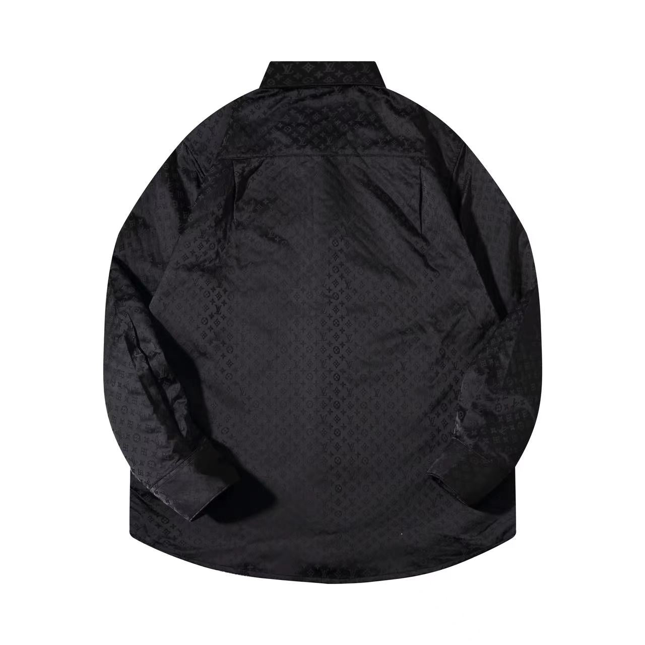 251230 New high-quality dark-patterned jacquard long-sleeved shirt